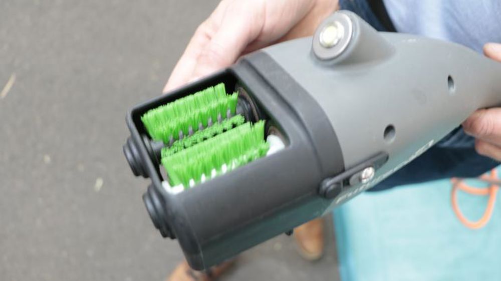 Le lavage des trayons facilité