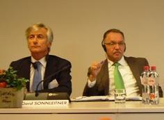 Le président du Cogeca Paolo Bruni (ici à gauche) et le président du Copa Gerd Sonnleitner ont réagi aux propositions de la commission pour la Pac 2014.