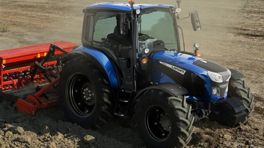 Le 5-085 arbore le design des nouvelles générations de tracteurs Landini. © Landini