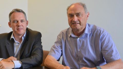 Cédric Burg, directeur général de la Scael, et Philippe Voyet, président. © Aude Richard