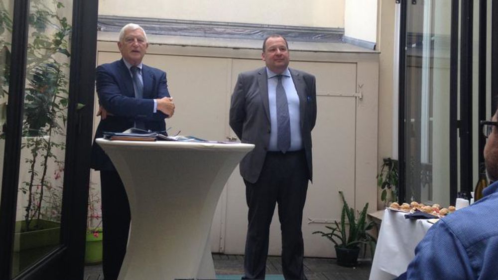 Bernard Valluis, président délégué de l’ANMF, (à droite) et Lionel Deloing, président de l’ANMF, (à gauche). © C. L. J.