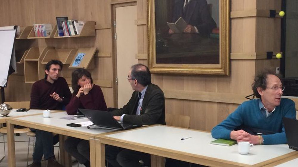 Intervenants à la conférence de presse de Générations futures le 6 avril 2017. © A. Cassigneul/GFA