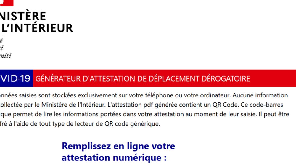 L’attestation dérogatoire de déplacement se digitalise