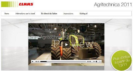 making off claas  agritechnica 2011