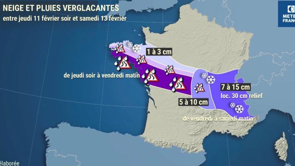 Attention au verglas dans une diagonale de la Bretagne à la Savoie