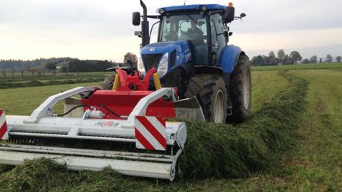 Un rotor sur le pick-up de l’andaineur