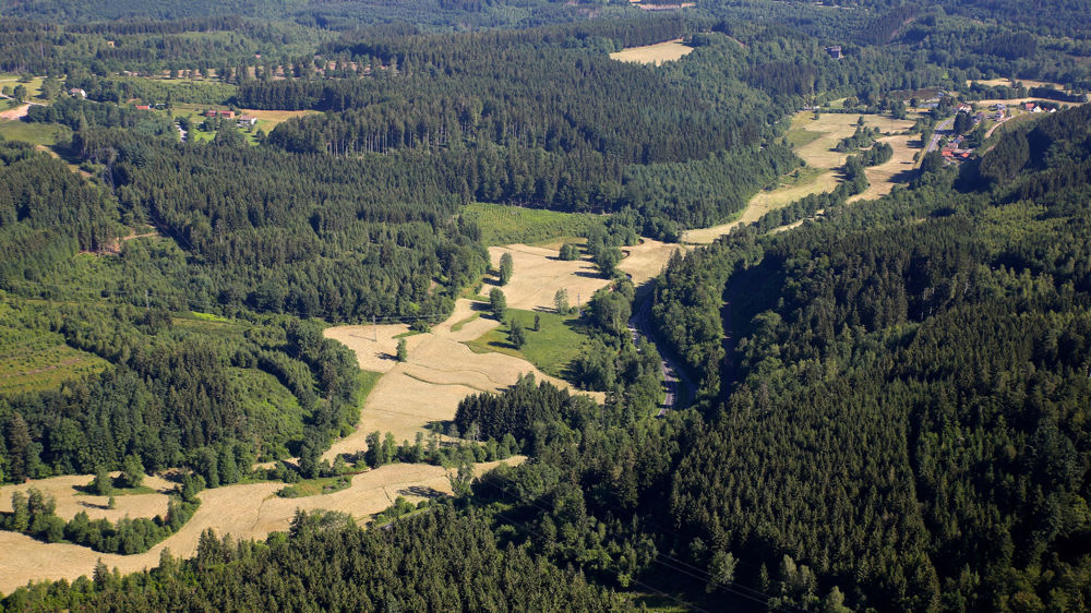 La Vallée vosgiennes de la Bruche, située en Alsace, un site dont la restauration exemplaire du paysage a largement intégré le développement de la biodiversité.