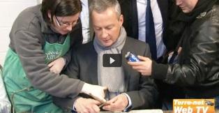 Bruno Le Maire, ministre de l'agriculture dans le Loiret le 9 janiver dernier.