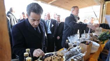 Nicolas Sarkozy dans l'Ariège pour promouvoir les circuits courts.