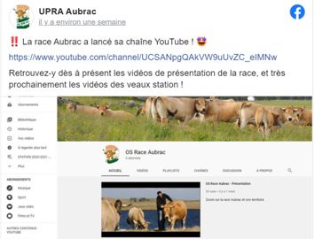 © Capture d’écran de la page Facebook de l’Upra Aubrac