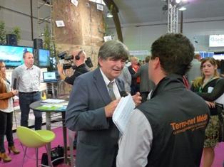 Michel Griffoin, agronome et économiste, directeur général adjoint de l'Agence nationale de la recherche, est à l'origine du concept de l'Aei qu'il explique régulièrement (comme ici au Space 2011)
