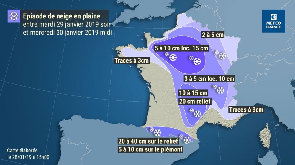 La neige de retour en plaine mardi