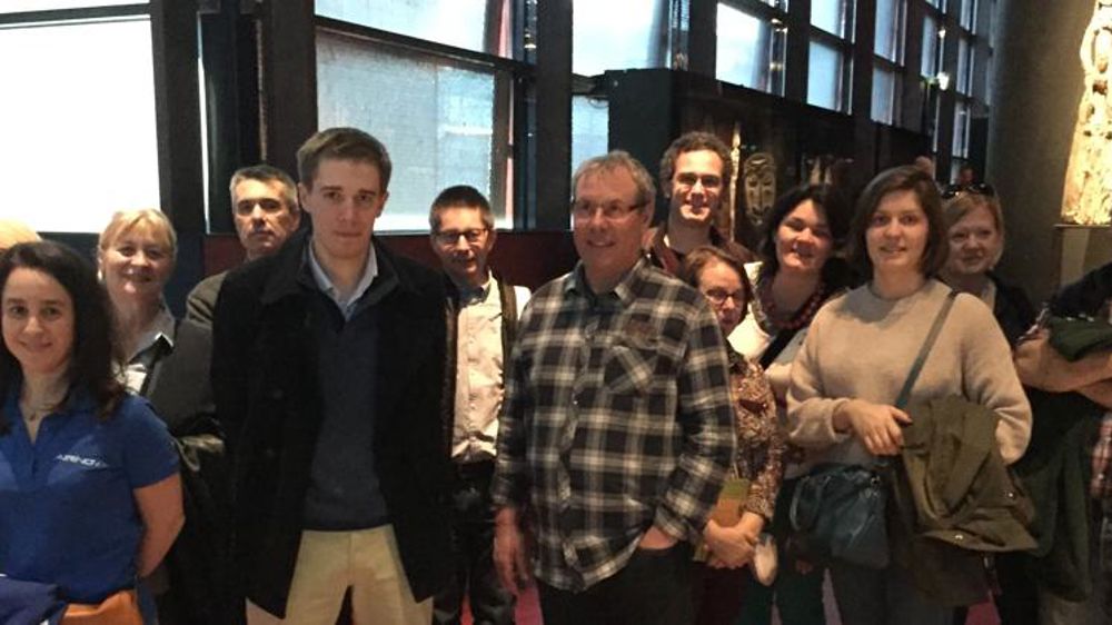Les gagnants en visite au musée du quai Branly