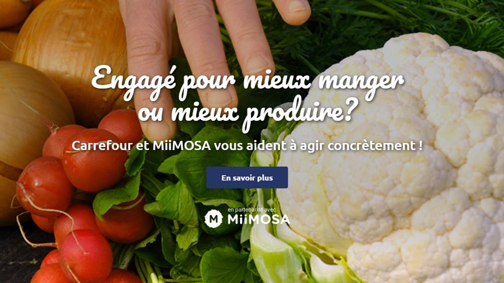 Carrefour et Miimosa s’associent en faveur du « mieux-manger »