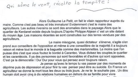 Le corbeau de Carantec serait démasqué Le corbeau de Carantec serait démasqué