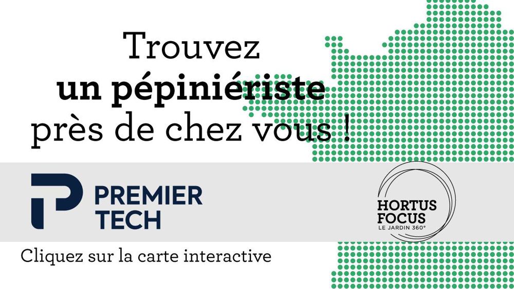 Associée à ce logo, une carte localise chaque entreprise et la référence à travers une fiche via laquelle on retrouve les coordonnées et le type de végétaux produits. ©Hortus Focus 