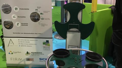 Trooper, robot autonome de distançage, prouve  que l’horticulture est présente dans la course à la robotisation. (c) f. Arnould