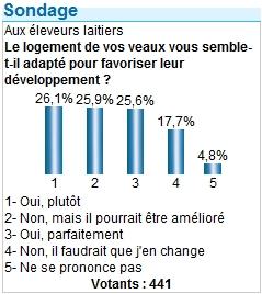 type de logements des veaux laitiers