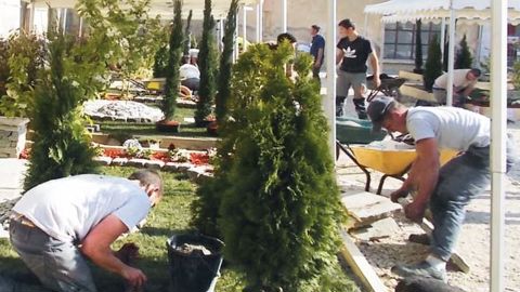 À l'image de ces compétitions MAF aménagements paysagers au CFPPA Savoie-Bugey, les autres régions françaises se préparent à une finale nationale cet automne.PHOTO : REINACH