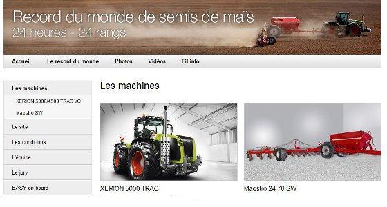 Record Claas & Horsch 24 heures sur 24 rangs 
