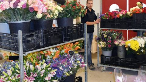 Installé en 2012, Mickaël Girard réussit aujourd'hui à vendre l'ensemble de sa production de fleurs coupées en direct.