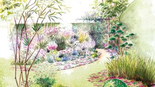 Croquis du « Jardin singulier et pluriel » pour le Festival international des Jardins 2017, réalisé par La French Fine Fleur, un groupe de producteurs français.PHOTO : LA FRENCH FINE FLEUR Croquis du « Jardin singulier et pluriel » pour le Festival international des Jardins 2017, réalisé par La French Fine Fleur, un groupe de producteurs français.PHOTO : LA FRENCH FINE FLEUR