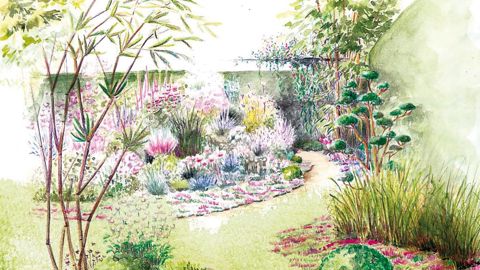 Croquis du « Jardin singulier et pluriel » pour le Festival international des Jardins 2017, réalisé par La French Fine Fleur, un groupe de producteurs français.PHOTO : LA FRENCH FINE FLEUR