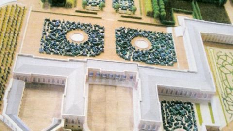 La maquette du Grand Trianon que Jacques Hennequin aimerait concrétiser grâce à un financement participatif.PHOTO : HENNEQUIN