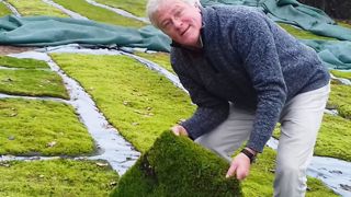        Antoine Seydoux produit des tapis de mousse sur une exploitation de 2 500 m2 située en Normandie.