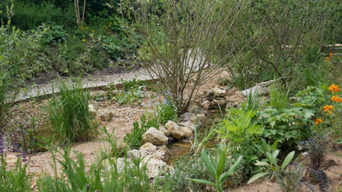 1.Le prix de la Création récompense le jardin « L’Autre Rive » réalisé par Manon Cadoux, paysagiste conceptrice DPLG. ©Manon Cadoux