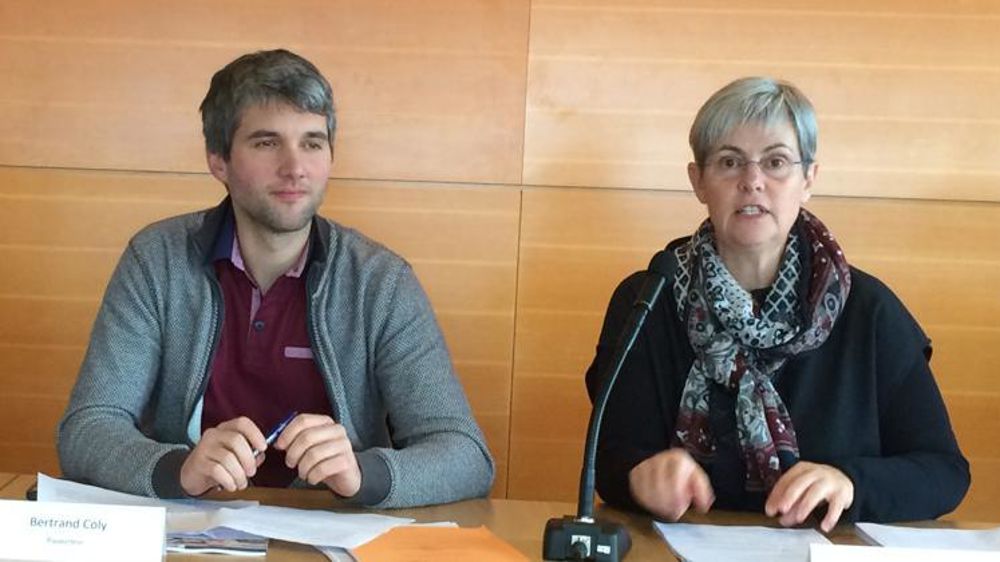 Bertrand Coly (MRJC) et Danièle Even (présidente de la chambre d’agriculture des Côtes-d’Armor) ont présenté à la presse le projet d’avis du Cese. © M.-G. Miossec/GFA