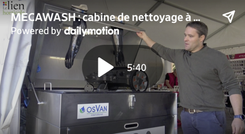 Présentée en exclusivité lors du dernier Salonvert à Saint Chéron (91),MECAWASH est une cabine de nettoyage à haute pression. Présentée en exclusivité lors du dernier Salonvert à Saint Chéron (91),MECAWASH est une cabine de nettoyage à haute pression.