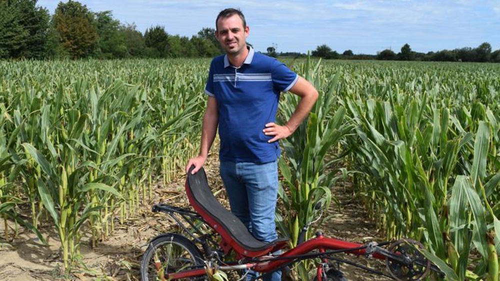 Denis Laizé, agriculteur dans le Maine-et-Loire. © A. Mabire