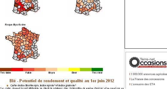 Comme chaque année, Luc Lorin met à jour en saison ses cartes qualité rendement.