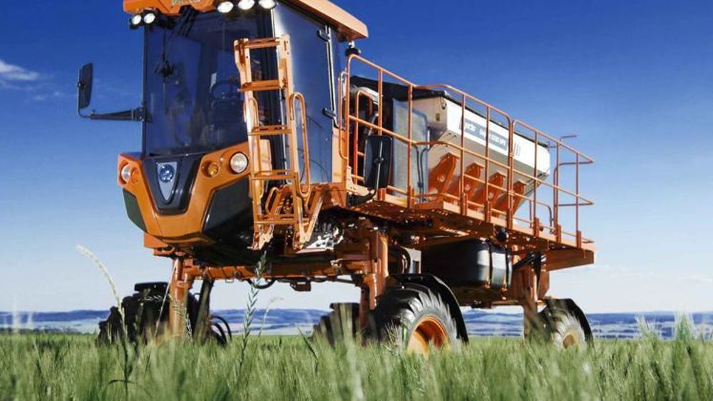 Distributeur d’engrais automoteur Jacto. © Jacto