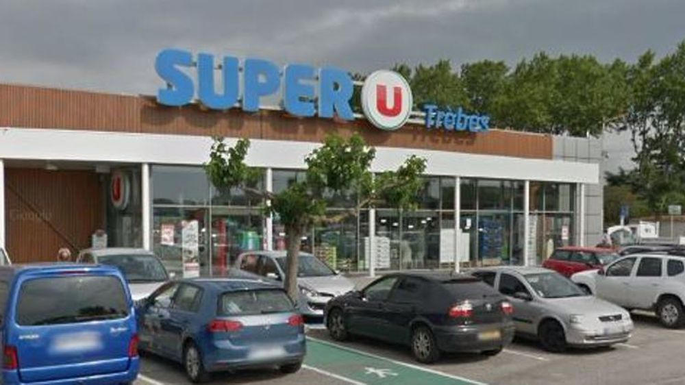Le Super U de Trèbes où a eu lieu l’attaque terroriste. © Google maps