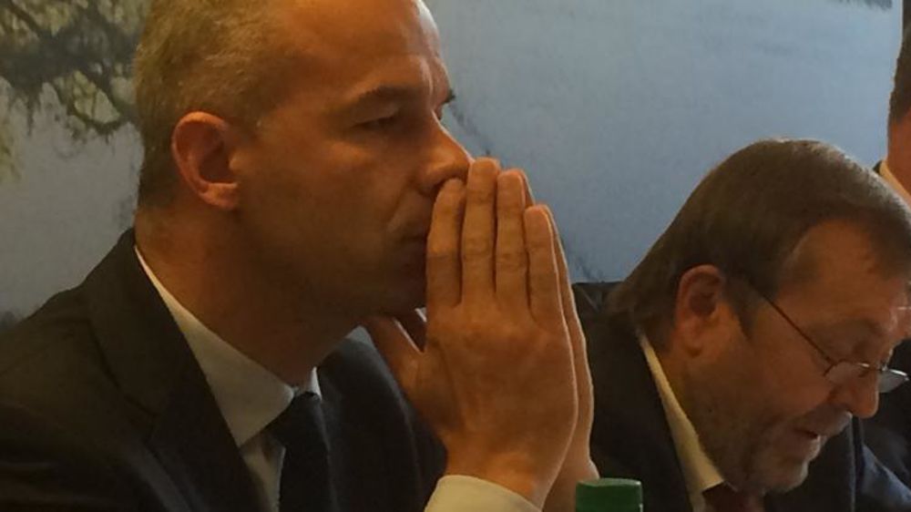 Arnaud Rousseau, président de la Fop, à la droite de Wolfgang Vogel, président de l’Ufop en Allemagne. © I. Escoffier/GFA