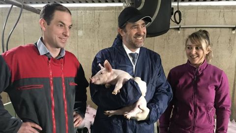 Christophe Castaner a présenté la cellule Demeter, dans le Finistère, le 13 décembre 2019 © Twitter @Christiane Lambert