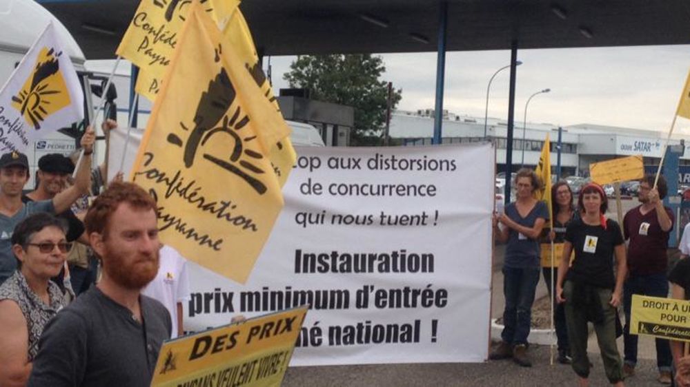 Le 16 juillet à Agen. © Confédération paysanne