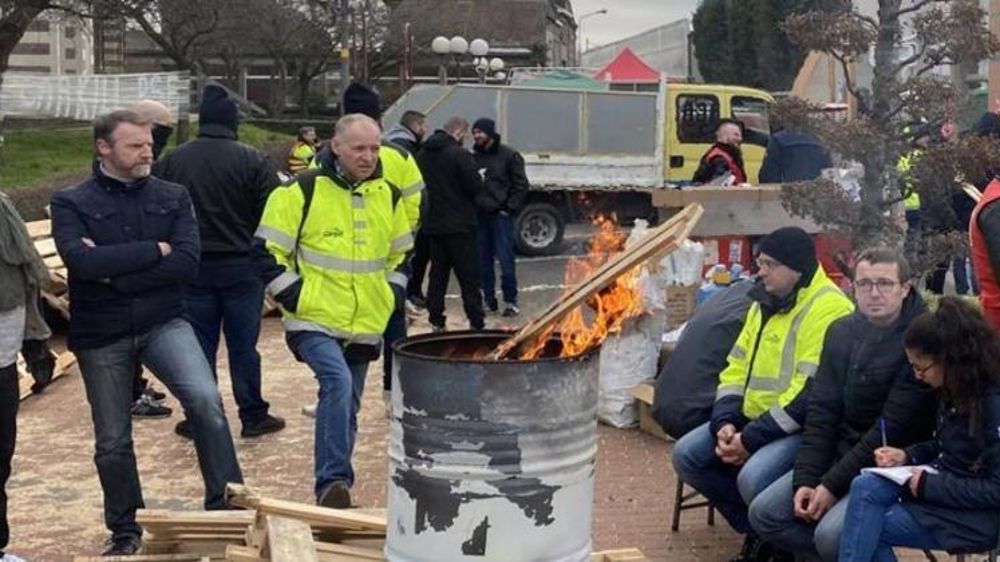 Le 13 janvier 2020, des salariés de Cargill manifestaient devant l’usine d’Haubourdin, près de Lille dans le Nord, © Twitter @EricBocquet