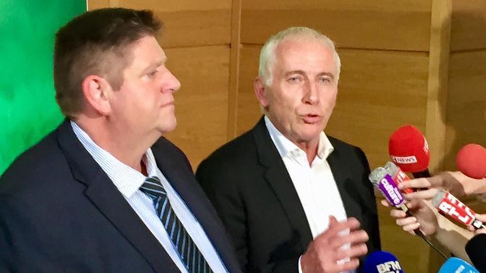 Willy Schraen, président de la FNC, et Thierry Coste, son conseiller politique. © I. Logvenoff/GFA