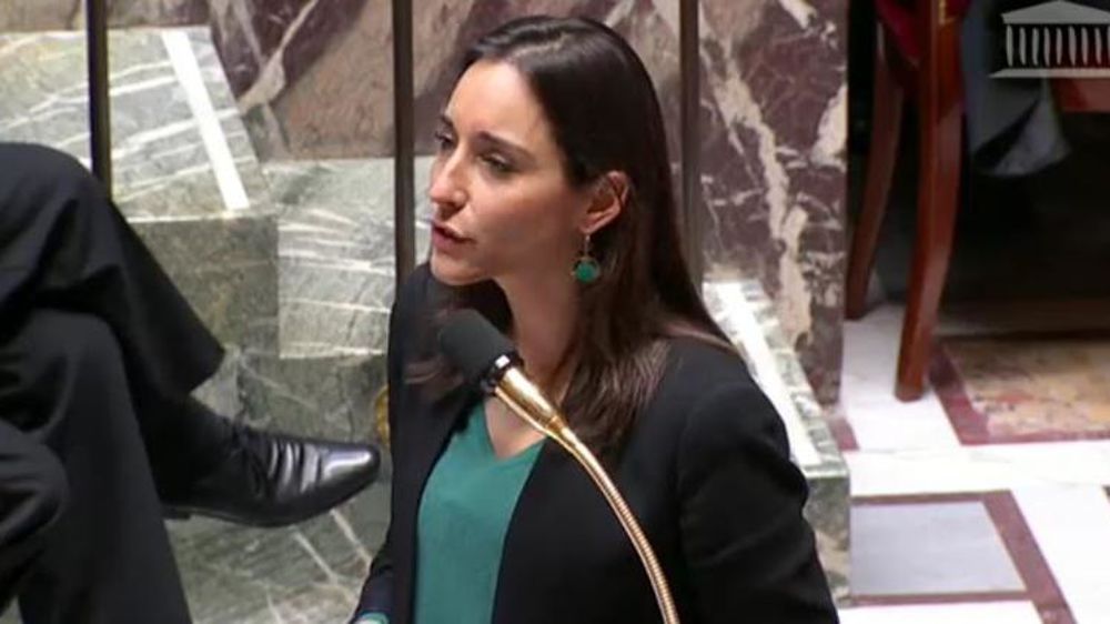 Brune Poirson, secrétaire d’État, à l’Assemblée nationale lors de la séance des questions au gouvernement le 15 novembre 2017. © Assemblée nationale