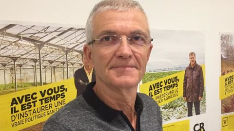 Bernard Lannes, le président de la Coordination rurale qui faisait sa conférence de rentrée ce 4 septembre 2018 à Paris. © A. Cardinaux/GFA Bernard Lannes, le président de la Coordination rurale qui faisait sa conférence de rentrée ce 4 septembre 2018 à Paris. © A. Cardinaux/GFA