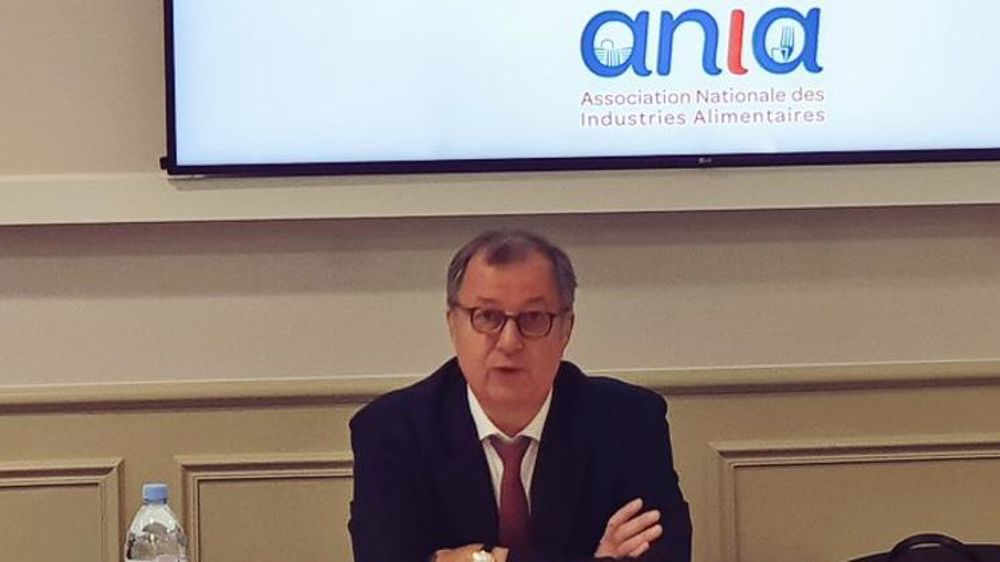 Devant la presse, le nouveau président de l’Ania, Richard Girardot, dénonce le « marketing de la panique » ce 11 septembre 2018 à la veille de la reprise des débats parlementaires sur la loi portant sur l’agriculture et l’alimentation. © Twitter/Ania