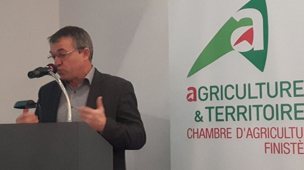 André Sergent, président de la chambre d’agriculture du Finistère. © Compte Twitter BenjaminBourgineRF