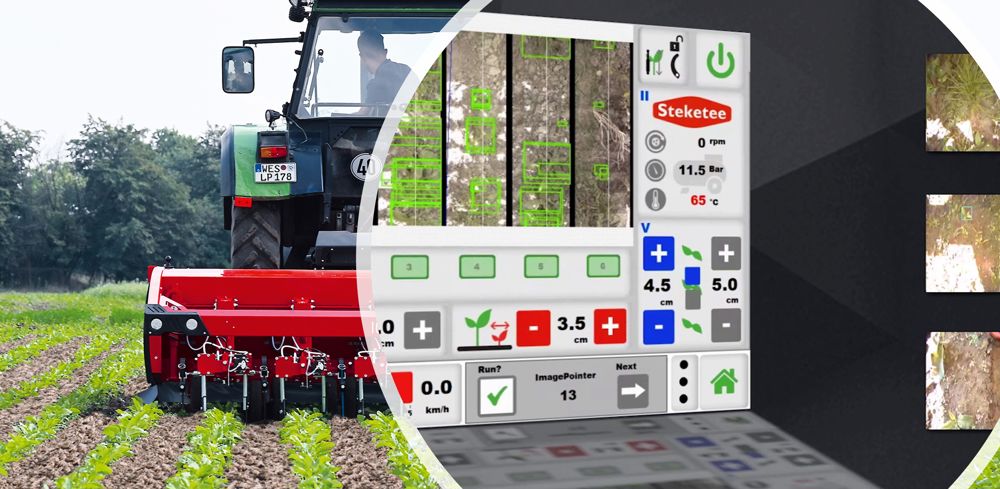 La technologie de reconnaissance d'adventices de Track 32 est déjà employée sur la bineuse IC-Weeder de Lemken-Steketee.
