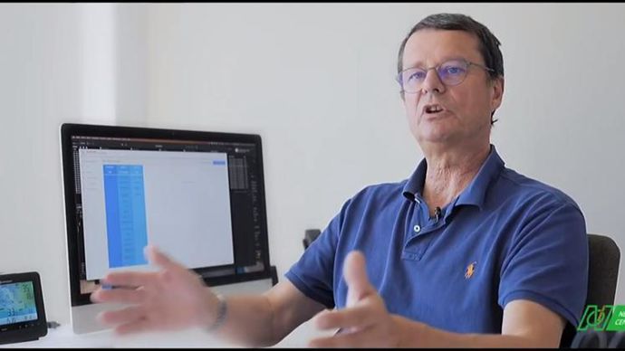 Philippe Durand, directeur du négoce éponyme, présente sa solution informatique TradeCast qu’il a conçue avec une société spécialisée et mise en service en janvier 2020.