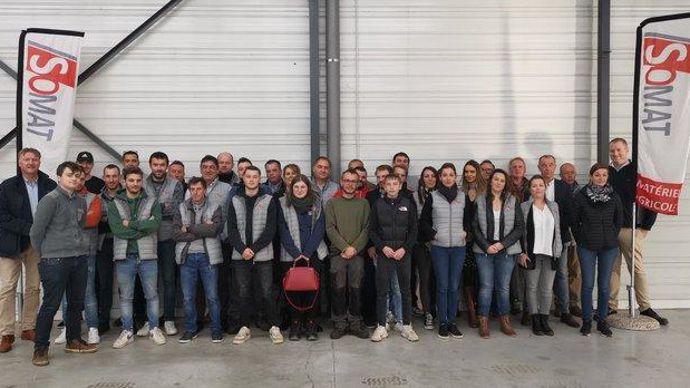 Créée en 2016, Somat Machinisme Picard est présent dans quatre départements avec huit bases de vente de matériels agricoles et une soixantaine de salariés.
