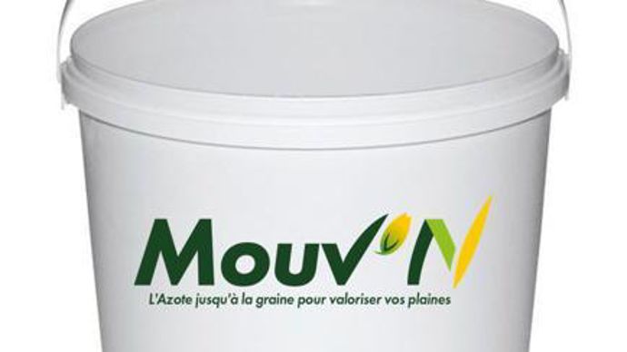 Mouv’N s’applique en foliaire à raison de 500 g/ha au stade dernière feuille étalée. Ce produit est disponible en seau de 5 kg.