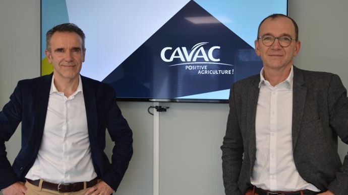 Jacques Bourgeais, directeur général de la Cavac (à g.), et Jérôme Calleau, le président, ont présenté un bon bilan.